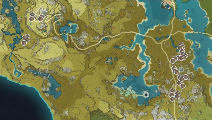 Emplacement du Bois d'haréna dans genshin impact