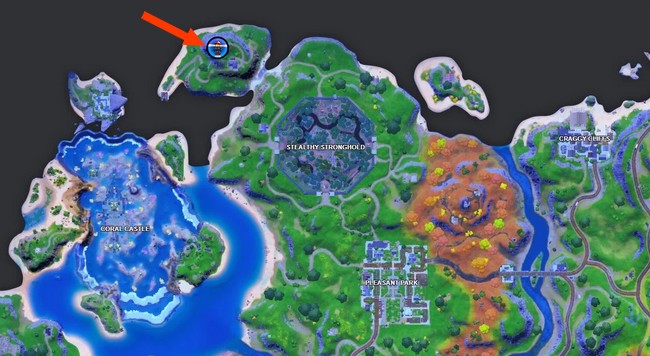 Emplacement du Phare de Lockie dans Fortnite