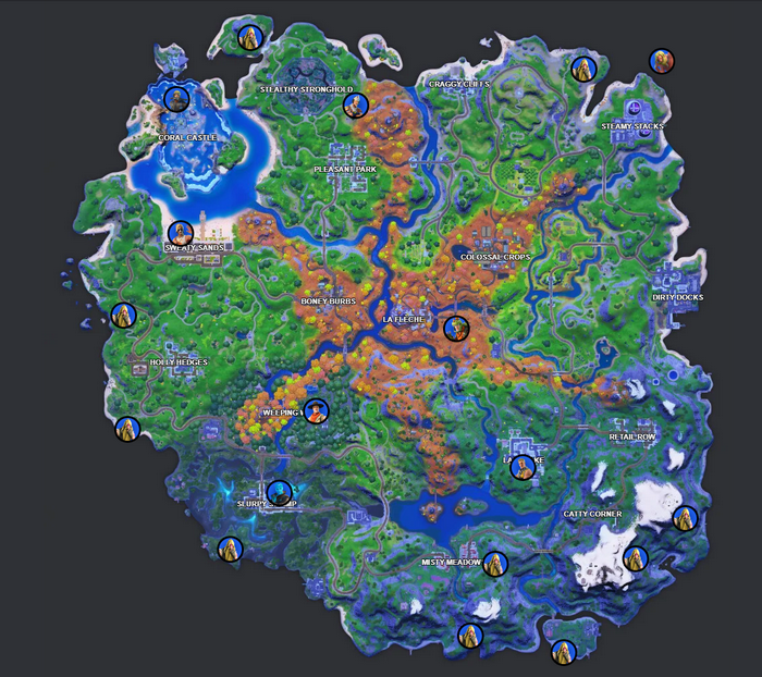 [Emplacement] parler aux Jonesy (quête de la Flèche) sur fortnite