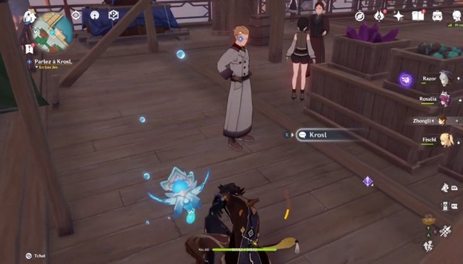 Genshin Impact La théière de vos rêves - Parlez à Krosl