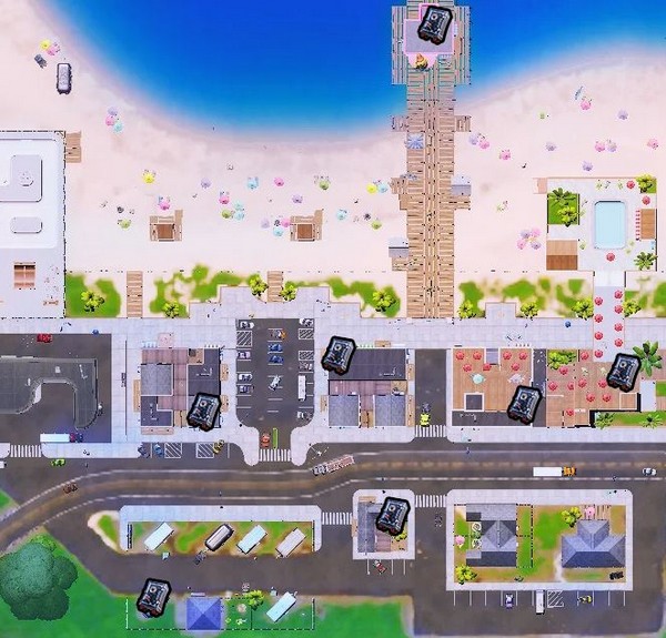 Les coffres-forts de Sweaty Sands dans Fortnite