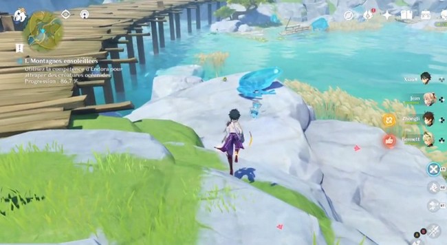 Montagnes ensoleillés - genshin impact