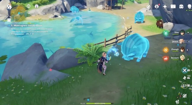 Montagnes ensoleillés - genshin impact