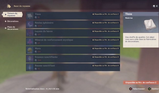 Trésors du Royaume genshin impact