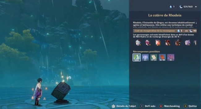 la colère de Rhodeia dans Genshin impact