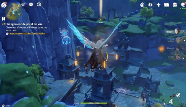la quête Changement de point de Vue dans Genshin Impact