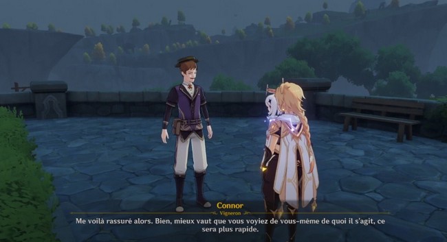 rendez-vous au Domaine de l'Aurore afin de discuter avec Connor
