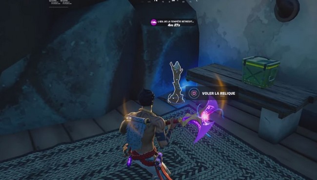 Emplacement de la relique de Raz dans Fortnite