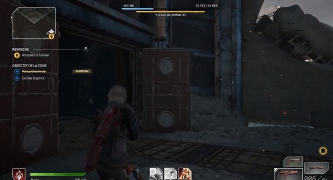 entrez dans le bâtiment pour trouver le coffre