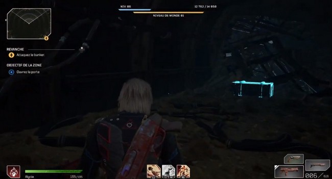 entrez dans le bâtiment pour trouver le coffre