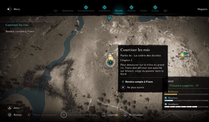 la quête “Courtiser Les rois” dans Assassin’s Creed Valhalla la Colère Des Druides