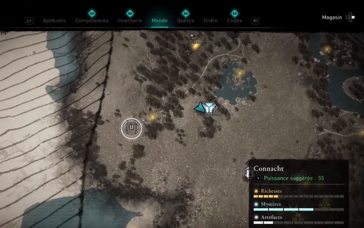 Emplacement sabot de cervidé