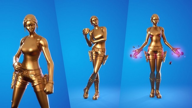 débloquer le style de skin Lara Croft en or