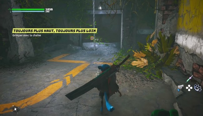 Grimper avec la chaîne