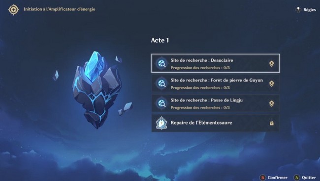 Initiation à l'amplificateur d'énergie-acte 1