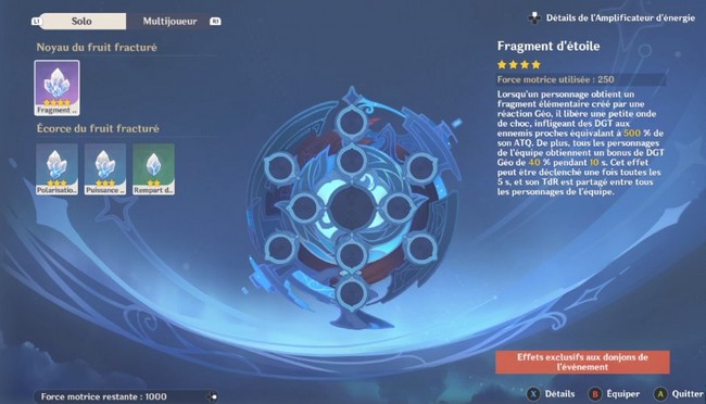 Initiation à l'amplificateur d'énergie-acte 1