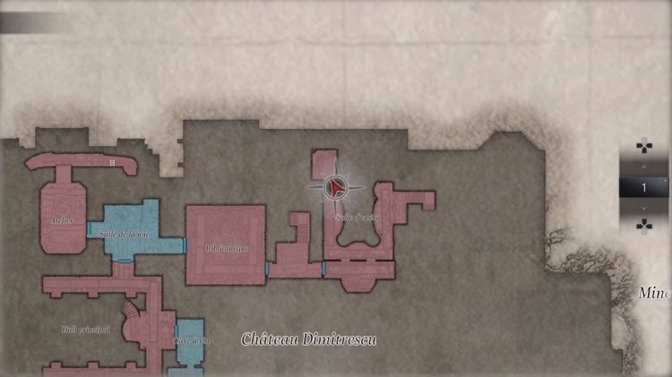 Labyrinthe château Dimitrescu (Fleur et épées)