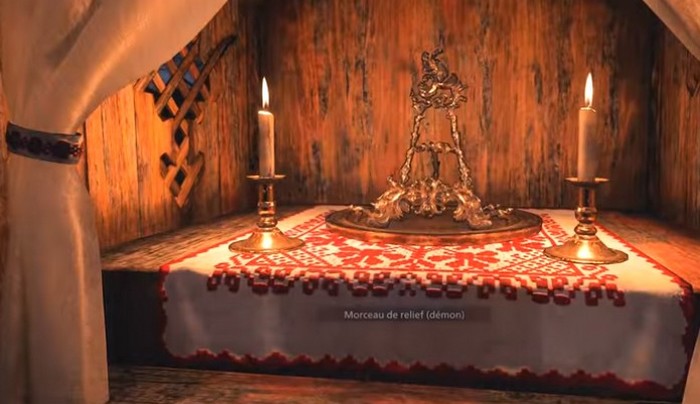 Morceau de relief démon