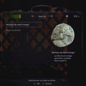 Morceau de relief vierge