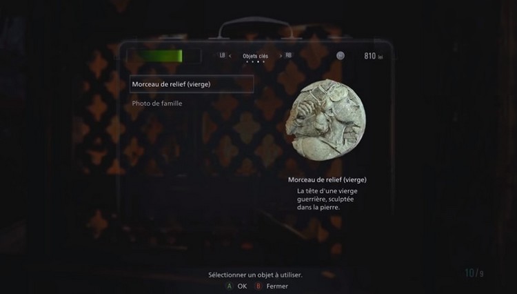 Morceau de relief vierge