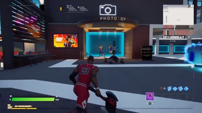 Prendre une photo à l'espace photo