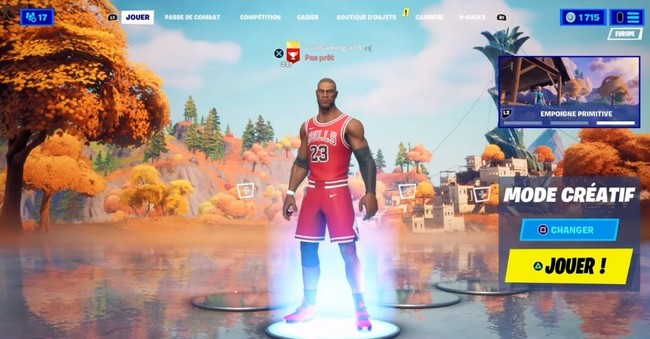 Sélectionnez le mode Créatif