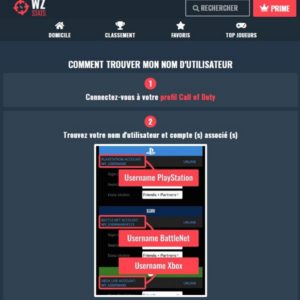 Trouver votre profil Warzone sur WZStats