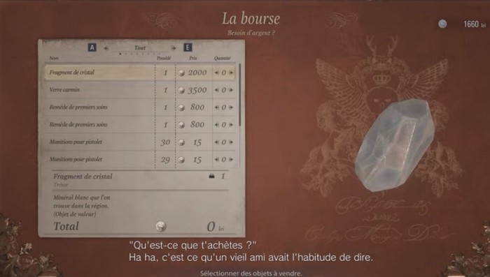 Vendre des objets chez le marchand Duc-1