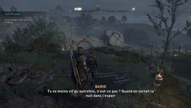 accompagner Barid à son château