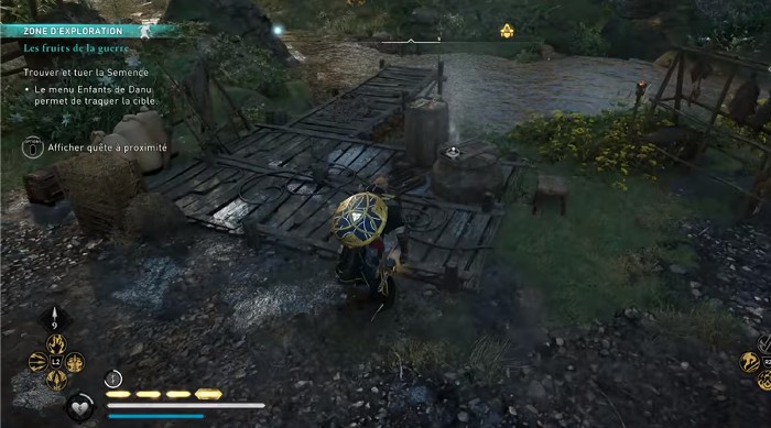 chercher un indice sur le quai