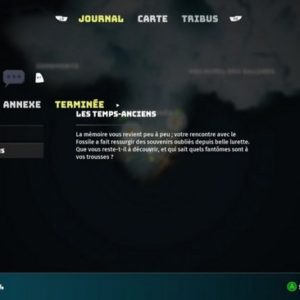 la mission Les Temps-anciens Biomutant