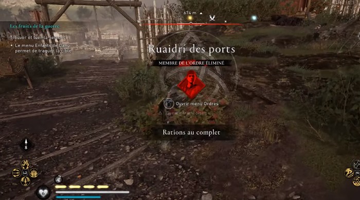 membre de l'ordre éliminé