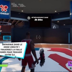 visiter l'accueil NBA dans le mode Créatif de Fortnite