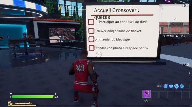 visiter l'accueil NBA dans le mode Créatif de Fortnite