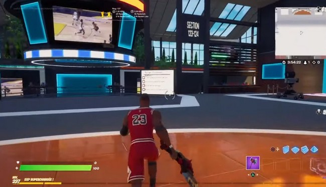 visiter l'accueil NBA dans le mode Créatif de Fortnite