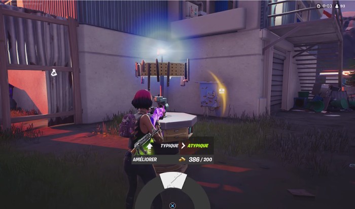 Améliorer des armes à des établis d'amélioration