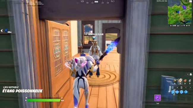 Emplacement du PNJ Gentille fleur