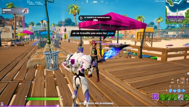 Emplacement du PNJ Sunny