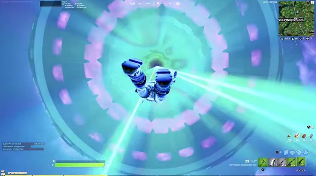 Entrer dans le vaisseau mère sur Fortnite saison 7