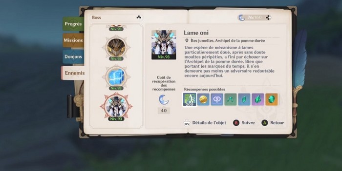 Lame oni comment le battre dans genshin impact