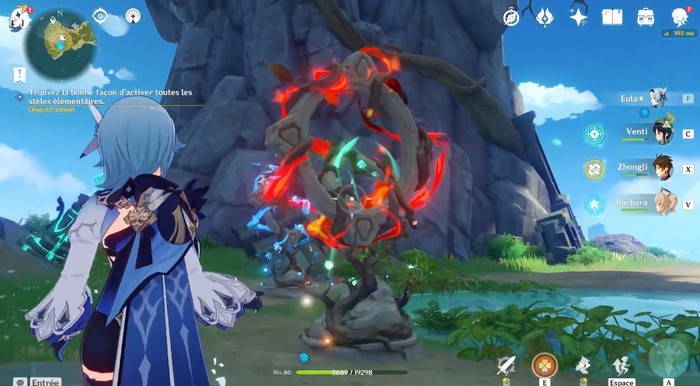 Placez-vous en face de l'anneau Pyro