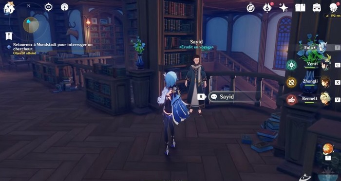 Retournez à Mondstadt pour interroger un chercheur