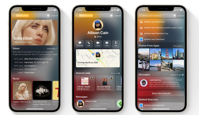 Spotlight ios 15