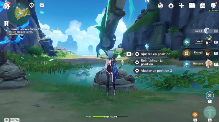 ajuster en position 1