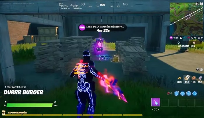 au sud-ouest de Weeping Woods