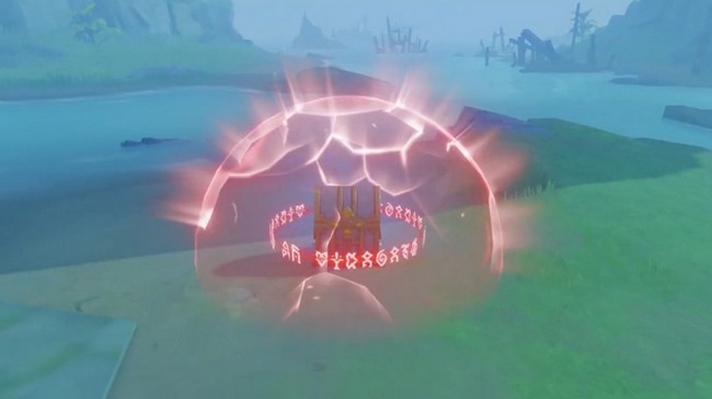 coffre avec la barrière rouge tombe