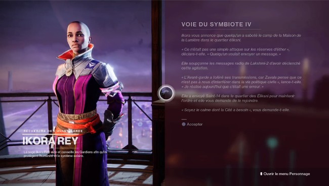 la quête Voie du Symbiote 4