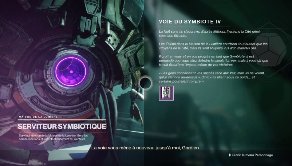 la quête Voie du Symbiote 4