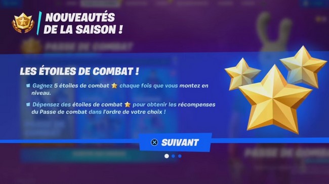 les étoiles de Combat sur Fortnite saison 7 chapitre 2