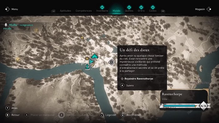 un défi des dieux Assassin's Creed Valhalla